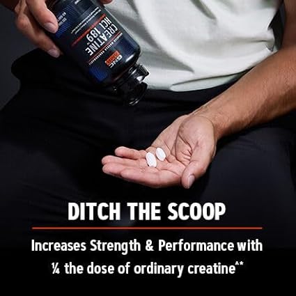 GNC AMP Creatine HCl Pills | Muscle Builder, Energy Production, Performance Recovery Supplement | Fast Absorbing, Gluten Free Formula| 120 Count