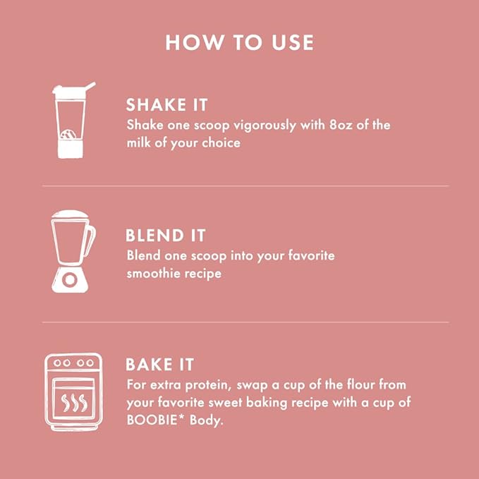 Boobie Body Superfood Protein Shake for Moms, Pregnancy Protein Powder, Lactation Support to Increase Milk Supply, Probiotics, Organic, Diary-Free, Gluten-Free, Vegan - Chocolate Bliss (20 servings)