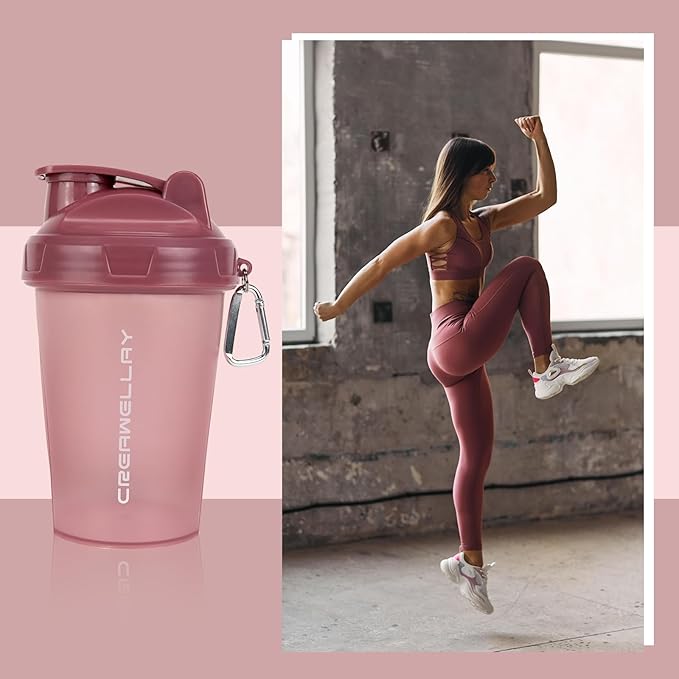 3 Pack Shaker Bottles for Protein Mixes, 17 oz Small Protein Shaker Bottle with Handle, Gym Shaker Cups with Blending Ball for Pre Workout, BPA-Free & Dishwasher Safe (Black, White, Pink)