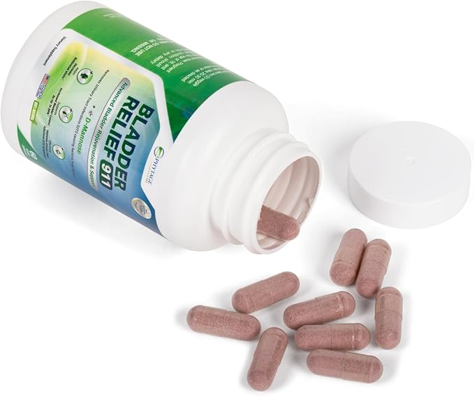 Bladder Relief 911 Detoxifying Strength - for Men and Women Provides Bladder Support, 60 Veggie Capsules - 3 Pack