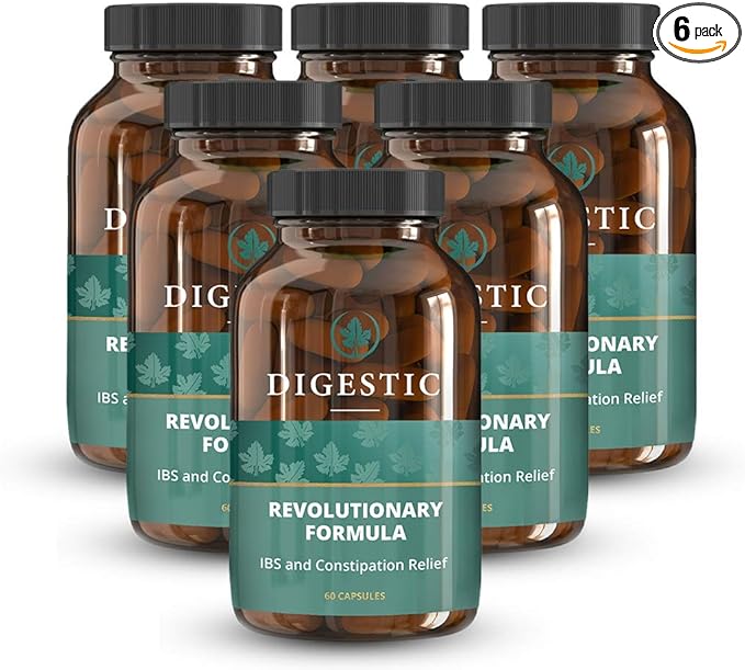 Digestic - Laxative for Constipation Relief, Stool Softener for IBS Severe and Strong Constipation 100% Natural - 360 Capsules - Colon Detox Cleanse, Gas and Bloating Stomach Relief for Adults
