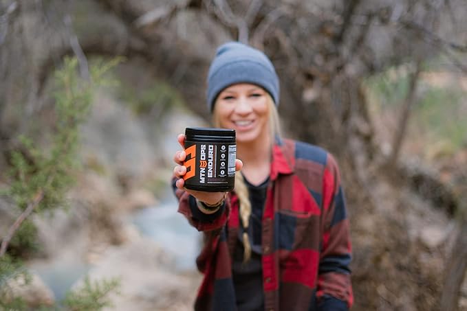 MTN OPS Enduro Nitric Oxide Supplement & Stim-Free Pre Workout - 30 Servings - with Magnesium Citrate, Beet Root Powder, Niacinamide, L Arginine & L Citrulline - Bugle Berry Flavor