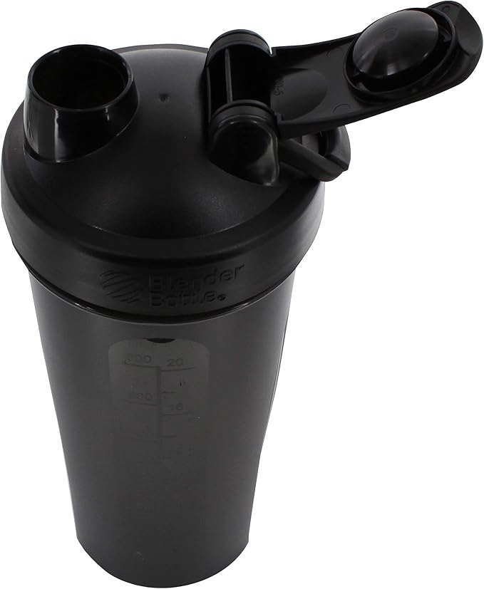 BlenderBottle Classic Shaker Bottle Perfect for Protein Shakes and Pre Workout, 28-Ounce, Black
