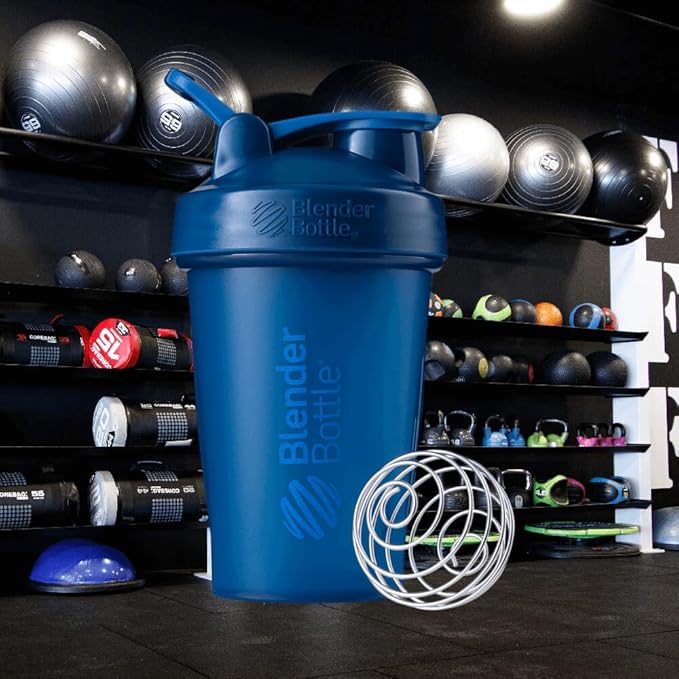 BlenderBottle Classic Shaker Bottle Perfect for Protein Shakes and Pre Workout, 20-Ounce, Navy