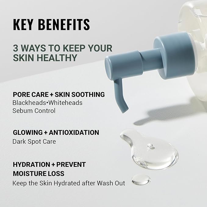 ASNO Multi-Vitamin A.C.E Cleansing Oil 300ml Blackhead Whitehead Sebum Pore Care Vitamin A C E Glutathione Aloe vera Squalane Centella Asiatica 6-types of Vegan oils