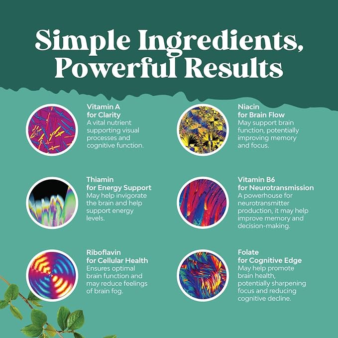 Advanced Brain Supplement for Memory and Focus - Nootropics Brain Support Supplement with Memory and Focus Vitamins for Adults of All Ages - Memory Supplement for Brain Fog Clarity Energy and Recall