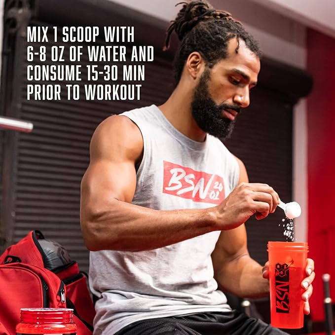 BSN N.O.-XPLODE Vaso Pre Workout Powder with 8g of L-Citrulline and 3.2g Beta-Alanine and Energy, Flavor: Pineapple Pump, 24 Servings