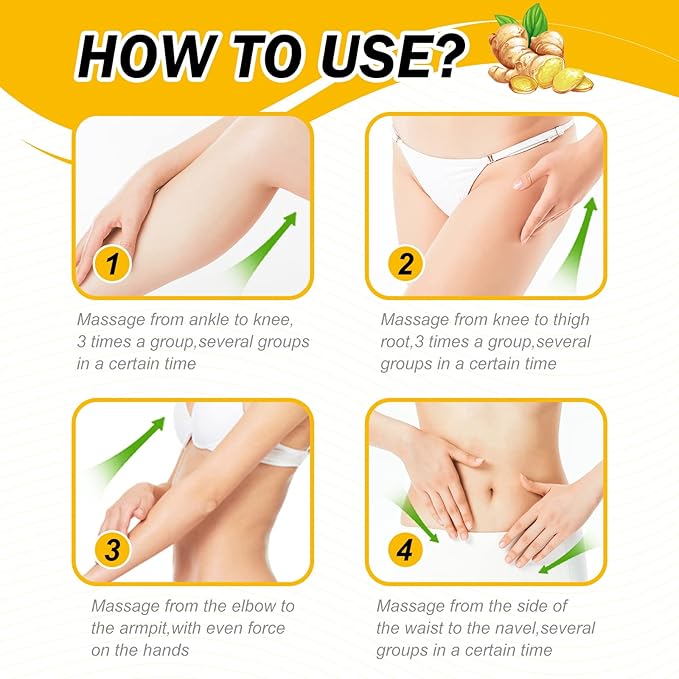 Anti Cellulite Slimming Cream Gel, Hot Cream, Ginger Fat Burning Weight Loss Full Body Fat Burning Cream for Belly, Perfect for Cellulite, Soothing, Relaxing, Tightening & Slimming