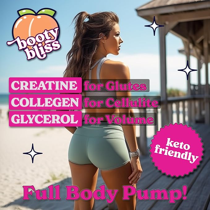 ⢠Creatine for Women ⢠Pre Workout Women ⢠Booty Builder ⢠Keto Friendly ⢠Collagen ⢠Pump It Up for The Perfect Peach ⢠30 SRV - Strawberry Colada Flavor (Strawberry Colada)