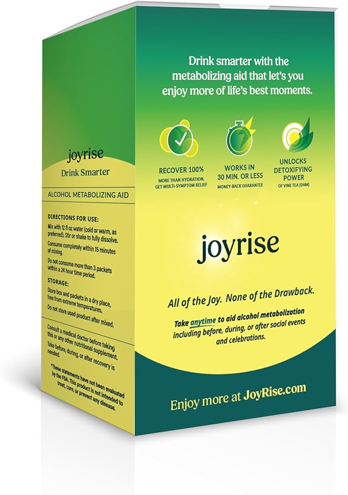 Pre or Post-Drinking Aid (1 Box) (10 Stick Packs) | Powder | (Patented Formula) (Guaranteed to Work in 30min Or Less)
