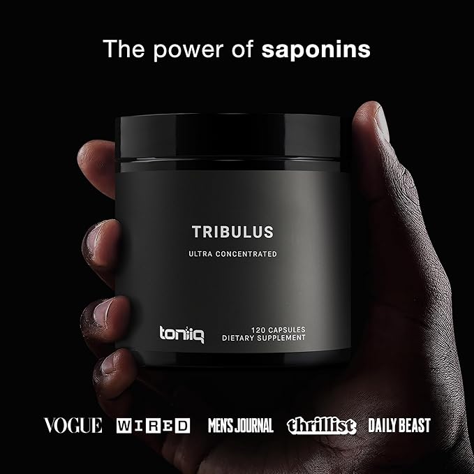32,500mg 25:1 Concentrated Extract High Strength Tribulus Terrestris for Men - 95% Saponins - 1300mg Concentrated Extract Formula - 120 Caps
