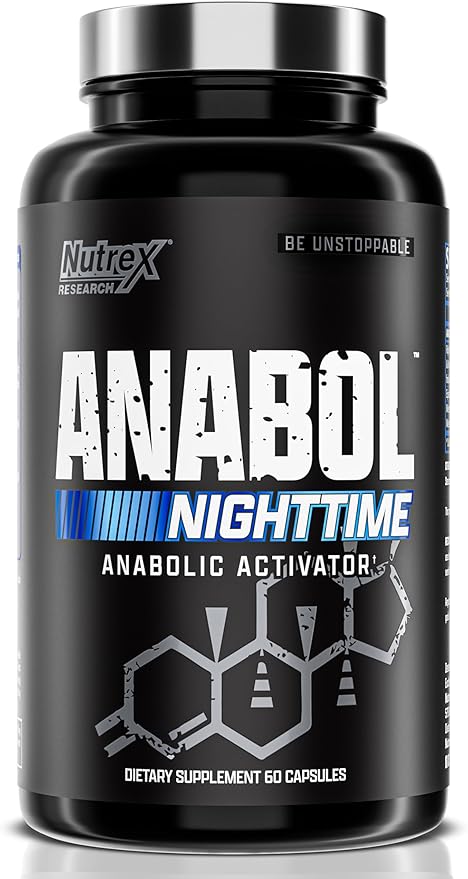 Anabol PM Nighttime Muscle Builder & Sleep Aid | Anabolic Muscle Building Supplement | Clinically Researched RIPFACTOR, Epicatechin & More | Post Workout Muscle Recovery & Strength ā 60 Pills