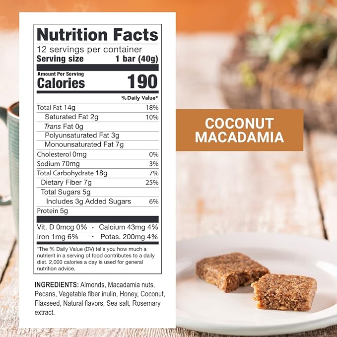 Prolon Fast Bars | Keto, Gluten Free, Dairy Free, Plant Based Protein, For Intermittent Fasting | Developed to Not Break a Fast | Variety Pack | Nuts & Honey, Chocolate Chip, Coconut Macadamia, 24 Ct