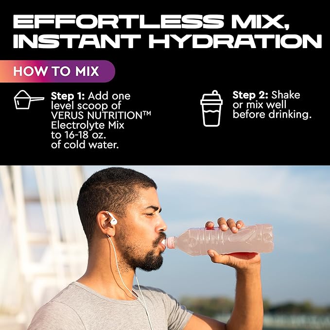 Electrolytes Powder No Sugar- Zero Calorie Hydration Powder | Sugar Free Electrolytes for Fasting, Keto & Vegan | Natural Ingredients Electrolyte Mix for Energy Boost, 60 Servings