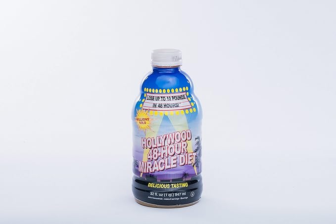 48-Hour Miracle Fruit Juice Cleanse Diet 12-Pack, Detox Cleanse for Weight Loss & Rejuvenation, Food Replacement, Fast Acting Diet, Delicious & Tasty Formula, 32 Fl. Oz.