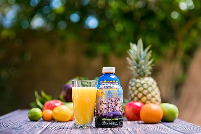 48-Hour Miracle Fruit Juice Cleanse Diet 1-Pack, Detox Cleanse for Weight Loss & Rejuvenation, Food Replacement, Fast Acting Diet, Delicious & Tasty Formula, 32 Fl. Oz.