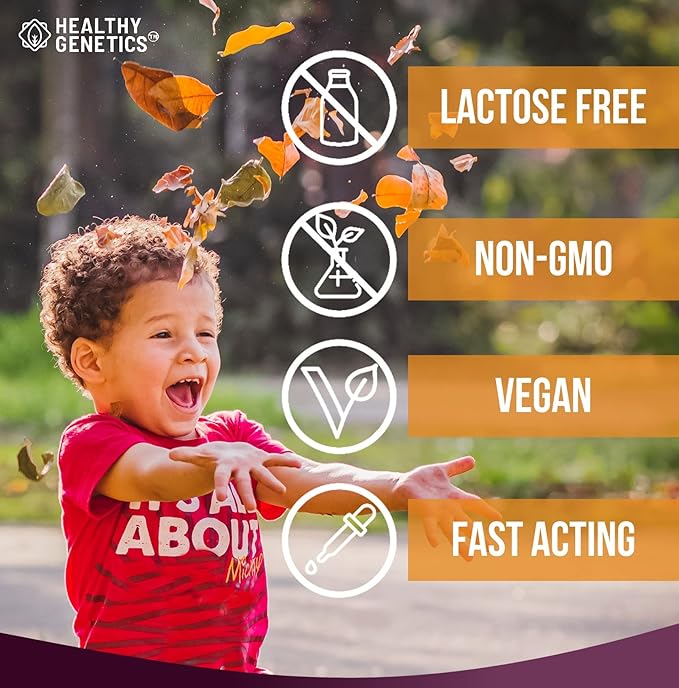 Liquid Probiotics for Kids & Toddlers | + Prebiotic + Ginger Root | Acidophilus Probiotic | Dairy Free | Vegan | Non-GMO | Gluten Free | 30-60 Servings