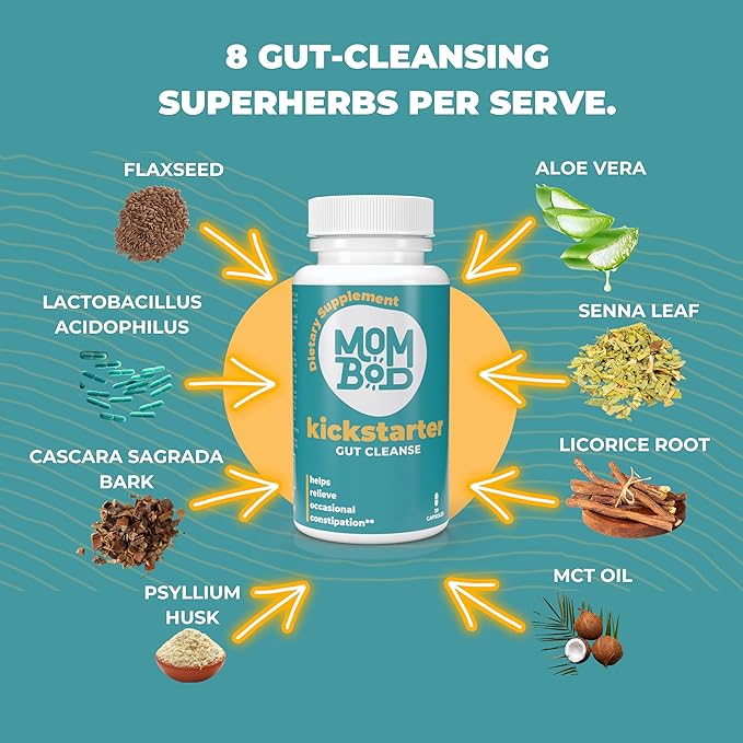 ILK COMPANY Herbal Colon Cleanse Capsules - Non GMO - Gluten Free Capsules with Probiotics for Detox Cleanse and Gut Health - 3 Day Cleanse, 7 Day Cleanse & 15 Day Cleanse - Made in USA