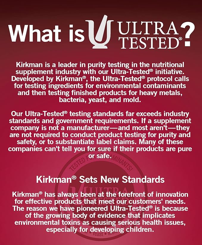 Kirkman - Super Nu-Thera - 360 Capsules - Comprehensive Multivitamin - with Vitamin B6 & Magnesium Content - Hypoallergenic