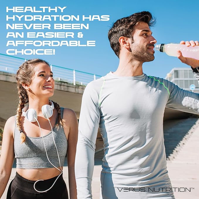 Electrolytes Powder No Sugar- Zero Calorie Hydration Powder | Sugar Free Electrolytes for Fasting, Keto & Vegan | Natural Ingredients Electrolyte Mix for Energy Boost, 60 Servings