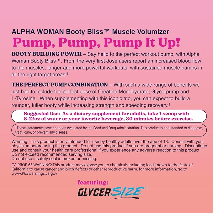 ⢠Creatine for Women ⢠Pre Workout Women ⢠Booty Builder ⢠Keto Friendly ⢠Collagen ⢠Pump It Up for The Perfect Peach ⢠30 SRV-Sweet Peach Mango Flavor