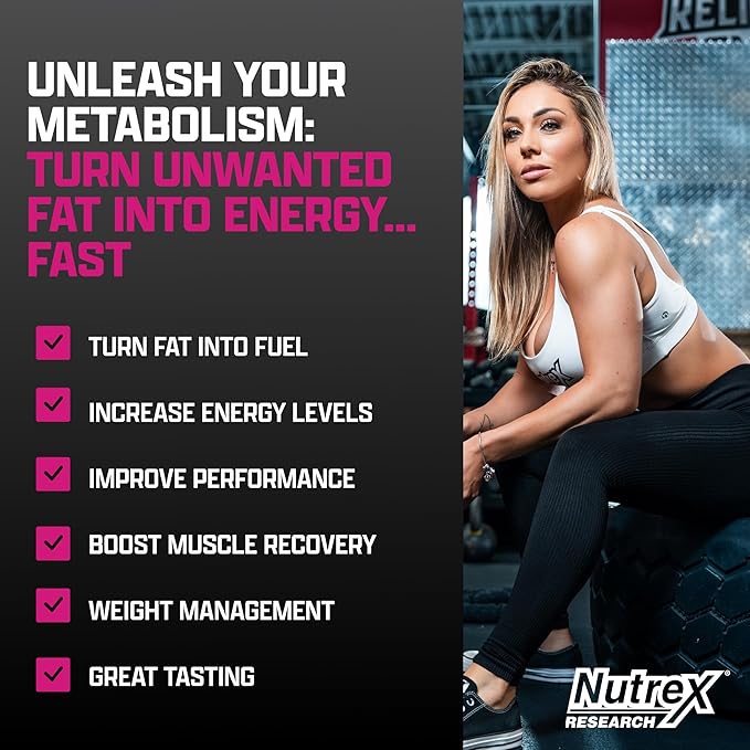 Nutrex Research L-Carnitine 3000 (31 Servings, Berry Blast) | Liquid Shots, Stimulant Free | Supports Muscle Recovery For Men and Women