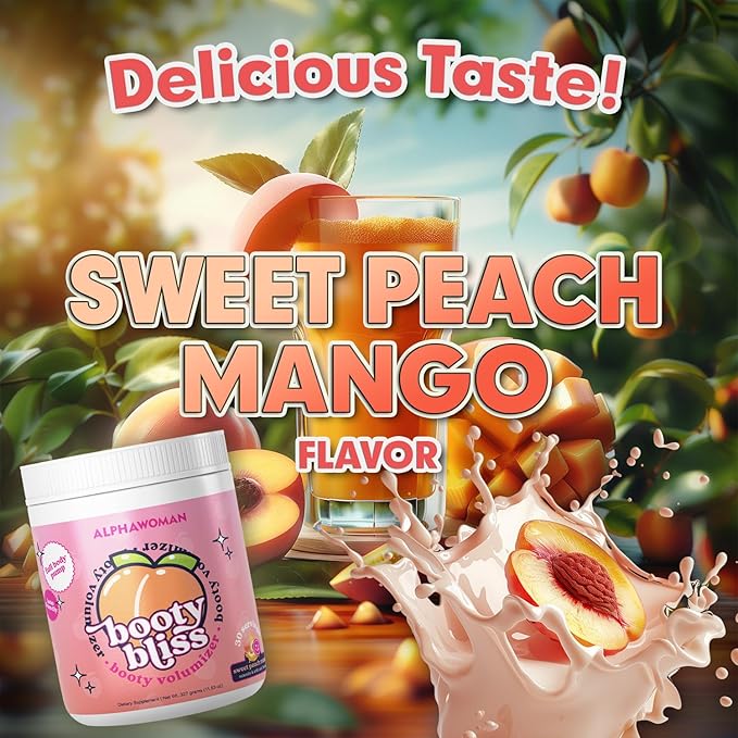 ⢠Creatine for Women ⢠Pre Workout Women ⢠Booty Builder ⢠Keto Friendly ⢠Collagen ⢠Pump It Up for The Perfect Peach ⢠30 SRV-Sweet Peach Mango Flavor