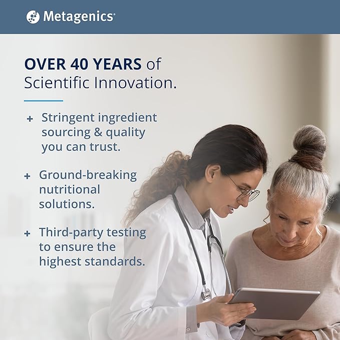 Metagenics Wellness Essentials Daily Packs - 30 Daily Multivitamin Packs - Heart Health Support* - with Vitamin A, C, D, E - Omega-3 Fatty Acids - Non-GMO & Gluten Free - 30 Packets