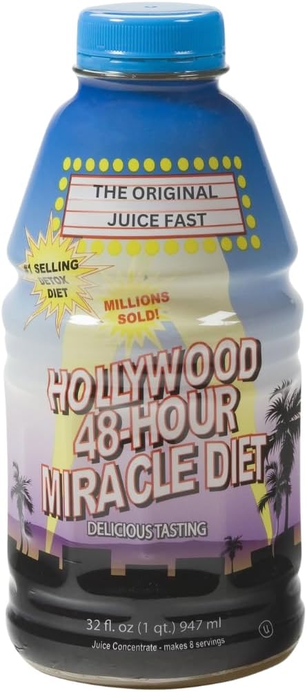 48-Hour Miracle Fruit Juice Cleanse Diet 1-Pack, Detox Cleanse for Weight Loss & Rejuvenation, Food Replacement, Fast Acting Diet, Delicious & Tasty Formula, 32 Fl. Oz.