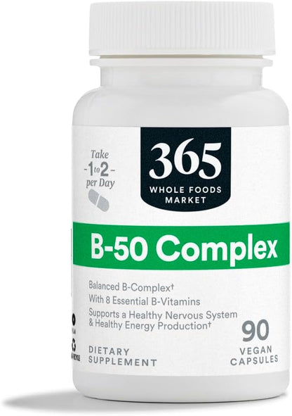 365 by Whole Foods Market, Vitamin B50 Complex, 90 Veg Capsules