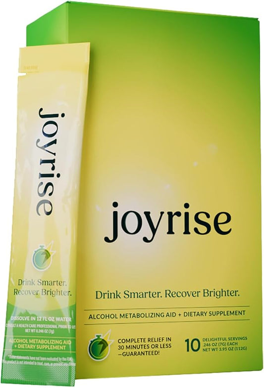 Pre or Post-Drinking Aid (1 Box) (10 Stick Packs) | Powder | (Patented Formula) (Guaranteed to Work in 30min Or Less)