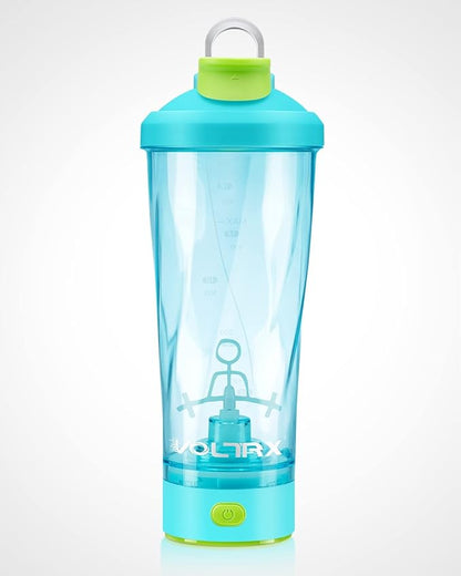 VOLTRX Electric Shaker Bottle - VortexBoost Portable USB C Rechargeable Protein Shake Mixer, Shaker Cups for Protein Shakes and Meal Replacement Shakes, BPA Free, Waterproof, Colored Light Base, 24 oz