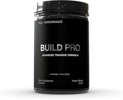 Build Pro for Muscle Building and Recovery, Peach Mango, Patent Pending GAA + Creatine Monohydrate, For Strength, Performance, Muscle Growth - Betaine, Beta Alanine, Zinc, Boron Citrate - 30 Servings