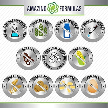Amazing Formulas Micronized DHEA 25mg 180 Veggie Capsules Supplement | Non-GMO | Gluten Free | Made in USA | Ideal for Vegetarians | Dehydroepiandrosterone Capsules for Men & Women (1 Pack)