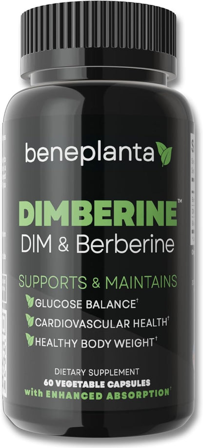 DIM & Berberine, High Purity Enhanced Absorption Formula - 60 Capsules