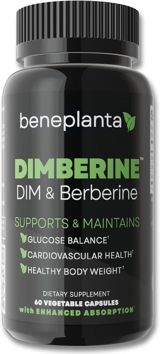 DIM & Berberine, High Purity Enhanced Absorption Formula - 60 Capsules