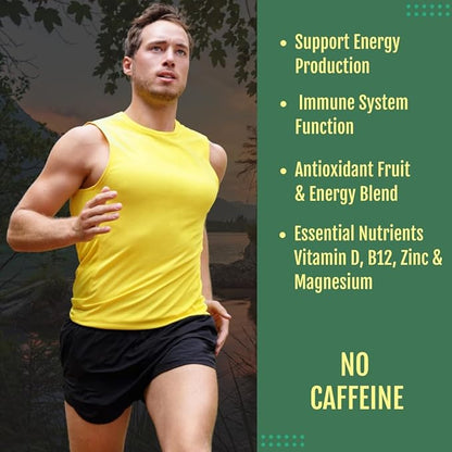 Vitamins for Men–Daily Multivitamins for Men Support for Energy, Immunity, Focus, and Performance. Mens Vitamins A, B12, C, D, E, Zinc, Calcium & Magnesium. Men's multivitamin Vegetable Capsules.