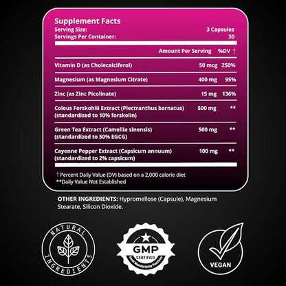 UNALTERED Hormone Balance for Weight Management - Natural Hormonal Wellness Support - Features Green Tea Extract, Cayenne, Magnesium, & Zinc - 90 Vegan Capsules