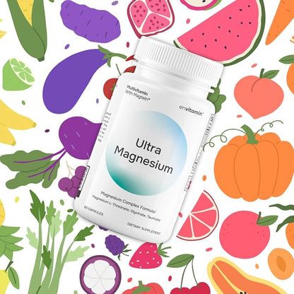 Ultra Magnesium Glycinate, L-Threonate & Taurinate - Multivitamin & Multimineral Complex