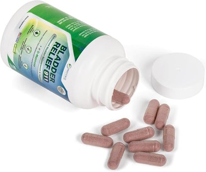 Bladder Relief 911 Detoxifying Strength - for Men and Women Provides Bladder Support, 60 Veggie Capsules - 3 Pack