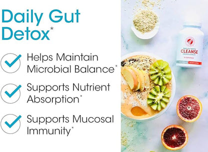 Silver Fern Gut Rehab Kit - 30 Day Supply - Cleanse Daily Detox (1 Bottle = 120 Capsules) & Ultimate Probiotic (1 Bottle = 60 Capsules) - Immunoglobulins & Spore Forming Probiotics