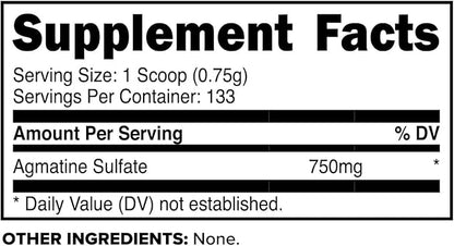 PrimaForce Agmatine Sulfate Powder Supplement, 100 Grams – Promotes Nitric Oxide Production / Enhances Performance