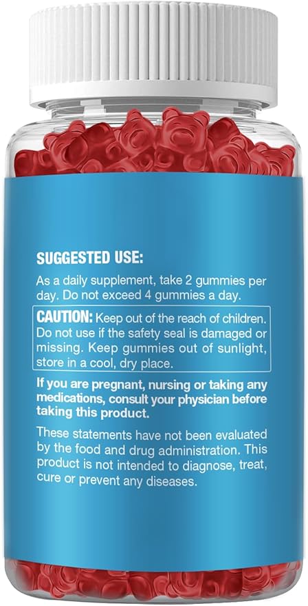 Ashwagandha Gummies for Women & Men - Stress Relief, Immune Support, Calm Mood & Increased Energy - Ashwagandha Supplements for Men & Women - Natural Strawberry Flavor (120 Count)