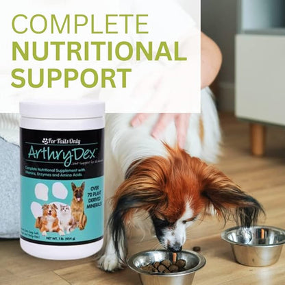 Youngevity Arthrydex Complete Nutritional Supplement | Vitamins Probiotics Enzymes | Pets Healthy Bones & Joints -1 lb Canister (Pack of 4)