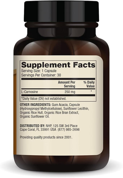Dr. Mercola Liposomal Carnosine, 250mg Per Capsule, 30 Servings (30 Capsules), Dietary Supplement, Supports Metabolic Health, Non GMO