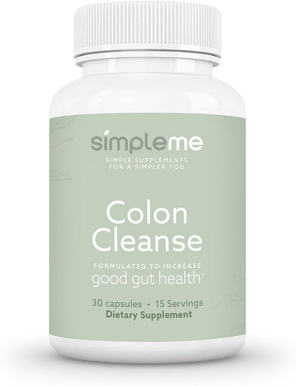 Colon Cleanse Detox, Natural Constipation Relief for Adults, Fast Bloating Relief Colon Cleanser for Women & Men, 30-Day Gut Support Weight Management, 1 Day Detox Cleanse, 30 Capsules