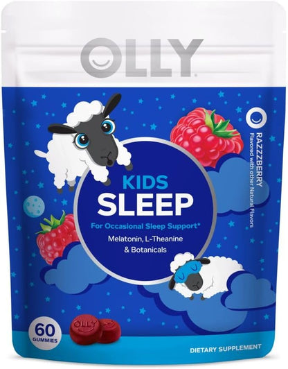 OLLY Kids Sleep Gummy, Melatonin, L-Theanine, Chamomile, 60 & 50 Count