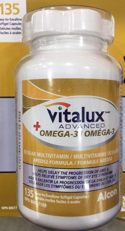 Advanced Plus Omgea-3 Ocular MULTIVITAMIN, 135 Easy-to-Swallow softgel Capsules