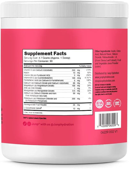 JUNP Electrolytes Powder No Sugar No Carbs, Wild Berry Fruit Flavor Keto Electrolyte Drink Mix - Potassium & Salt Hydration Powder Electrolytes, Zero Calorie Sugar Free Electrolyte Powder, 90 Servings