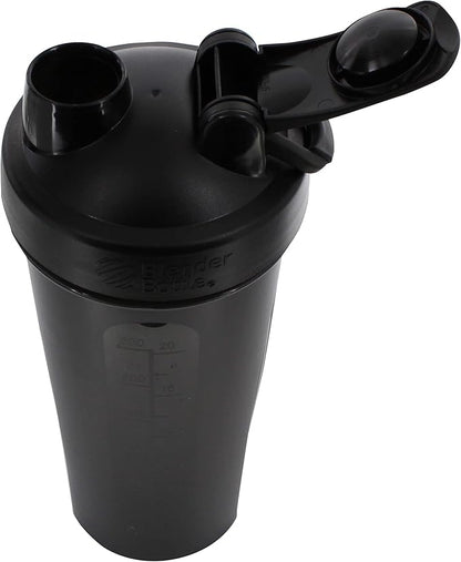 BlenderBottle Classic Shaker Bottle Perfect for Protein Shakes and Pre Workout, 28-Ounce, Black